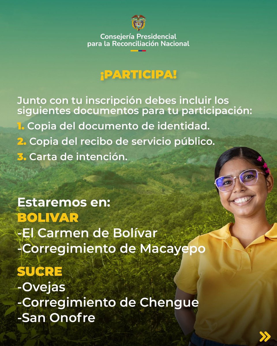 Consejería para la Reconciliación Nacional tweet media