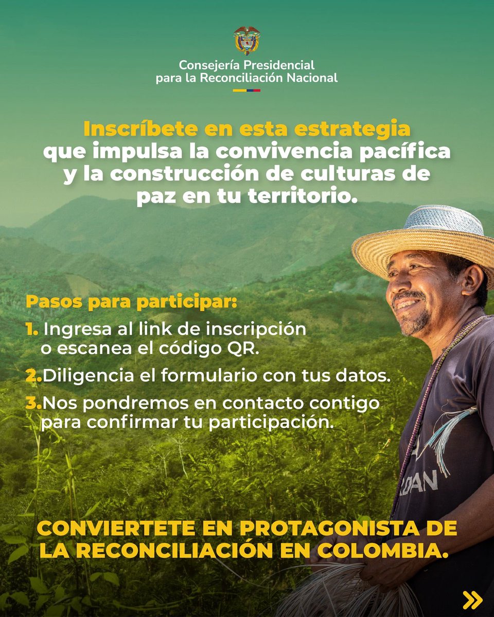 Consejería para la Reconciliación Nacional tweet media