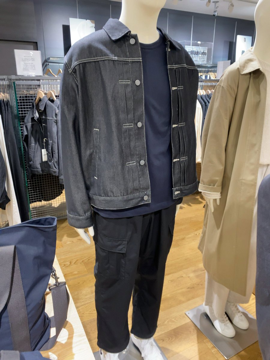 MUJI Labo新商品 紳士 再生ポリエステルデニムジャケット 12,600円