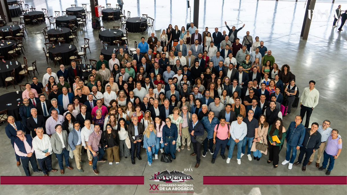El sábado pasado concluimos con gran éxito el XX Congreso Nacional de la Barra Mexicana <a href="/BMA_Abogados/">Barra Mexicana, Colegio de Abogados A.C.</a> un espacio de análisis profundo, plural y técnico sobre el Derecho, Justicia y las Reformas  que están redefiniendo el papel del Estado y el equilibrio institucional en México.