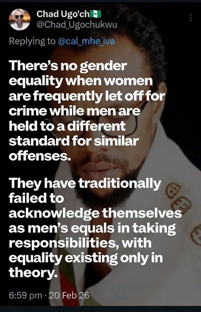 <a href="/DeNiike_/">'Denike Danjuma</a> Equality is a concept that is pleasing in theory but difficult in its practical application.