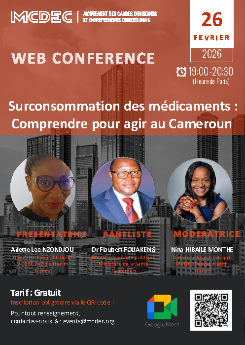 MCDEC2's tweet photo. 🚨 Médicaments au Cameroun : fatalité ou crise évitable ?
🎙️ Webinaire avec Dr Flaubert FOUAKENG
📅 26 fév. | 🕖 19h
👉 https://t.co/pzd5V9XBfk
@WHOAFRO @AfricaCDC @UNICEFCameroon
🔁 RT
#SantéPublique #Cameroun #CriseSanitaire https://t.co/YyIqFbBJ25