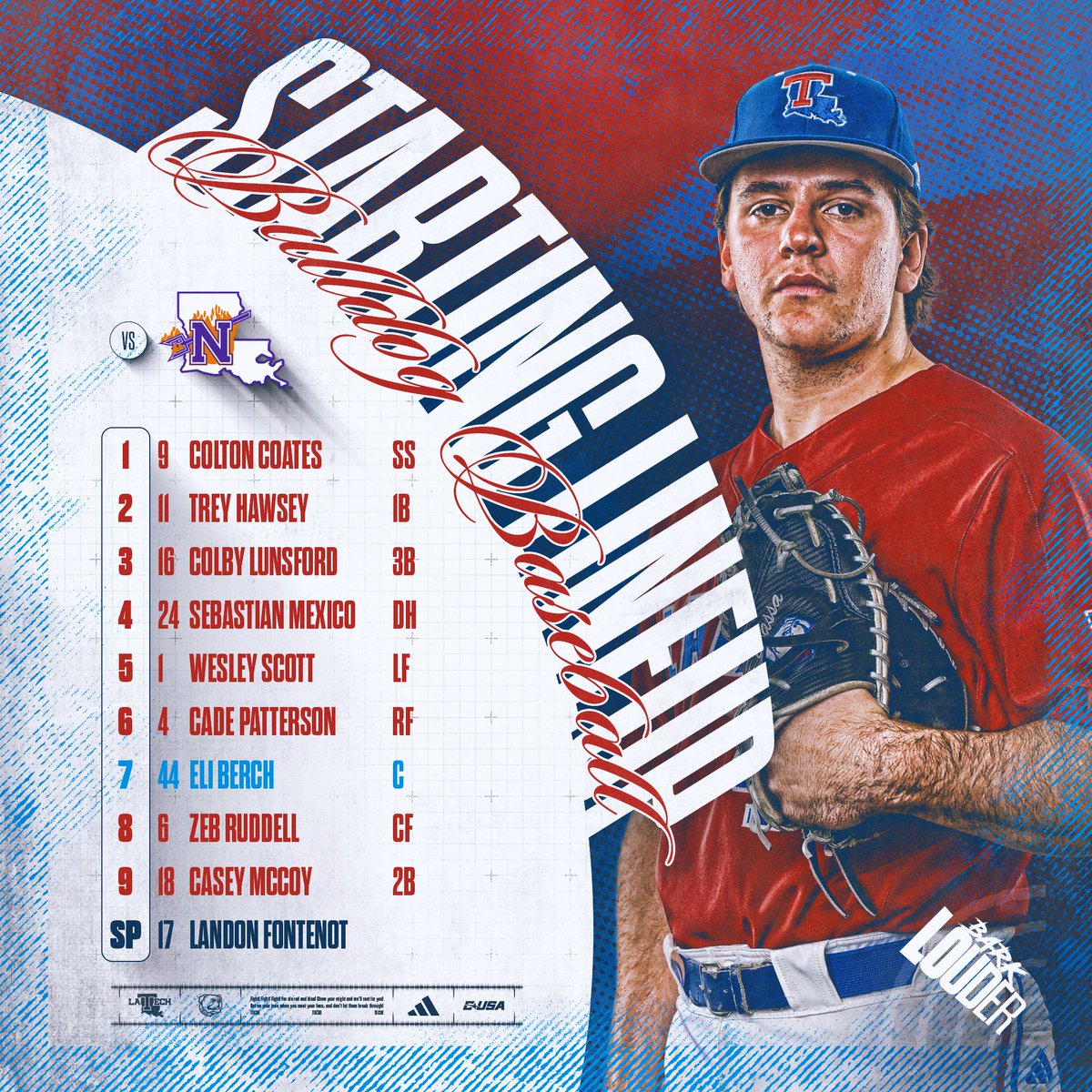 LATechBSB's tweet photo. The starting lineup for tonight ✅ https://t.co/BbZiZH1HUZ