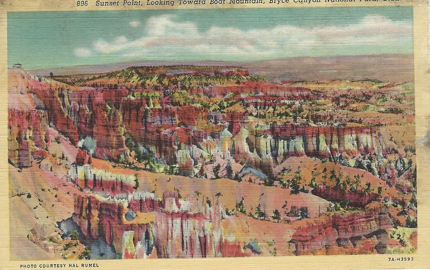 FHSPcedarcity's tweet photo. It's Friday again! Today, we have this beautiful postcard of Bryce Canyon with a picture by Hal Runel, and printed by Deseret Book. Do you have your own art that you want to share? Come to the Art Exchange at Frontier Homestead State Park and Museum. Full details on Facebook. https://t.co/HNgXprKxSV