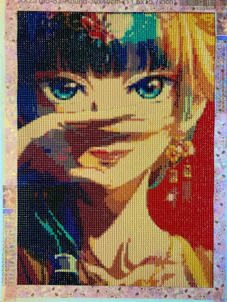 A3サイズ23作目 猫猫🐱 #DA #ダイヤモンドアート 久々の力作なんで本垢