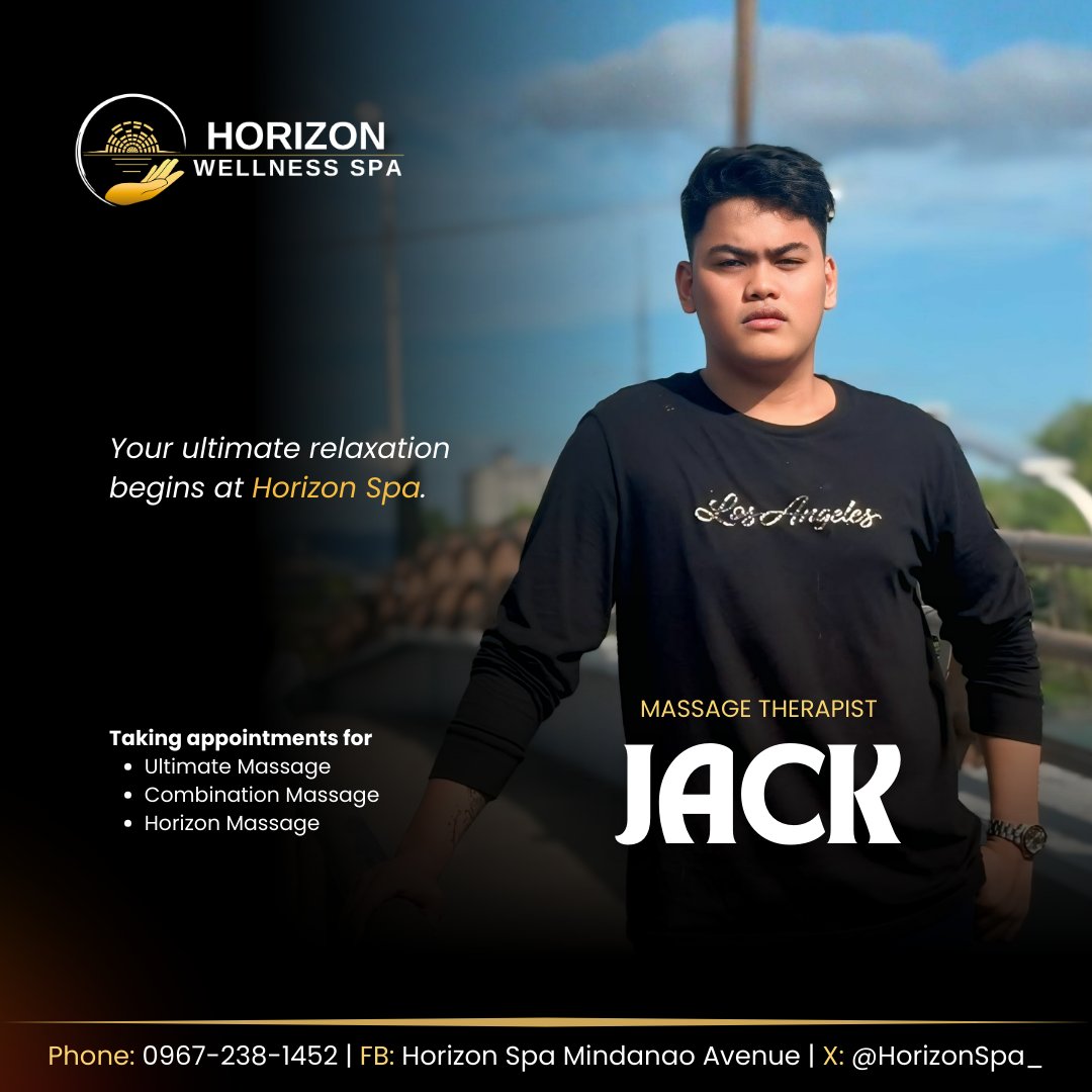 HorizonSpa_'s tweet photo. JACK is on duty today! 🌇

Step in, unwind, and enjoy a session that leaves you refreshed and recharged. #HorizonSpa

Book with Jack at Horizon Spa and treat yourself to well-deserved relaxation. 😌 https://t.co/0ecrozJKP1