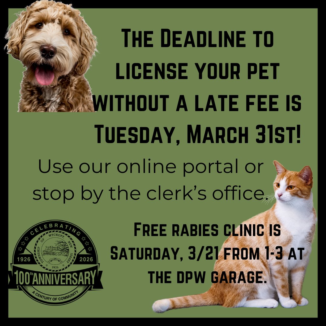 Township of Wyckoff (@wyckofftownship) on Twitter photo 