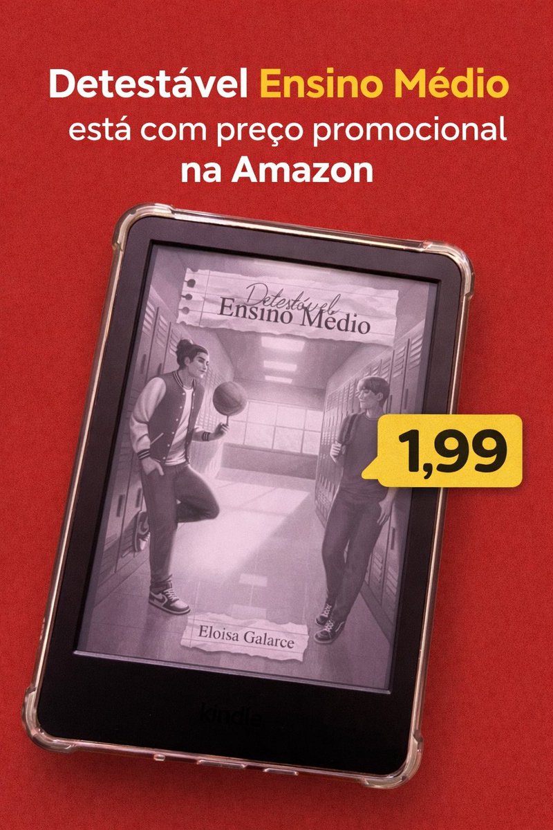 ATENÇÃO MEUS LEITORES ‼️
Detestável ensino médio está com preço promocional na Amazon. É por tempo limitado então aproveitaram