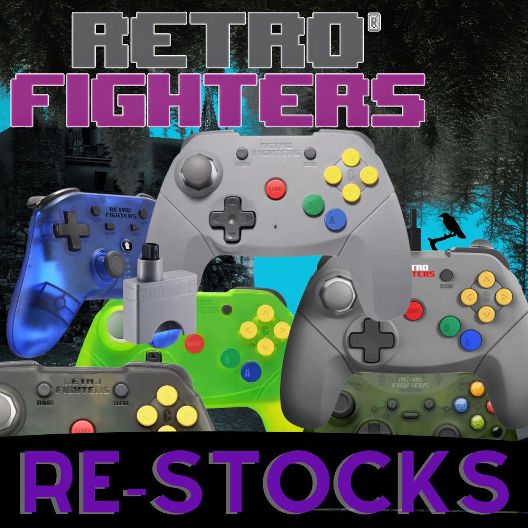 A small shipment of long sold-out Retro Fighters controllers is scheduled to arrive in the coming months.

With limited quantities and no confirmed follow-up restocks, pre-orders are now open to reserve yours in advance.

castlemaniagames.com/collections/pr…