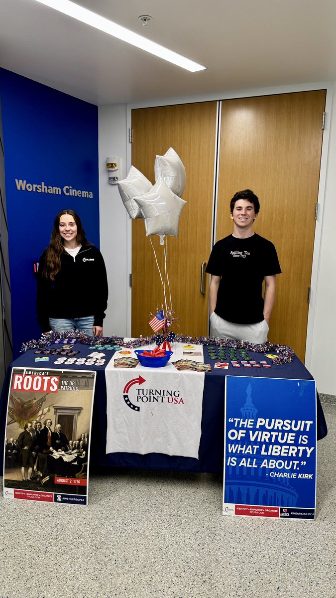 Set up and ready for the SOTU address at the University of Kentucky!! 💙🇺🇸🔥

<a href="/tpusastudents/">TPUSA Students</a> <a href="/TPUSA/">Turning Point USA</a>