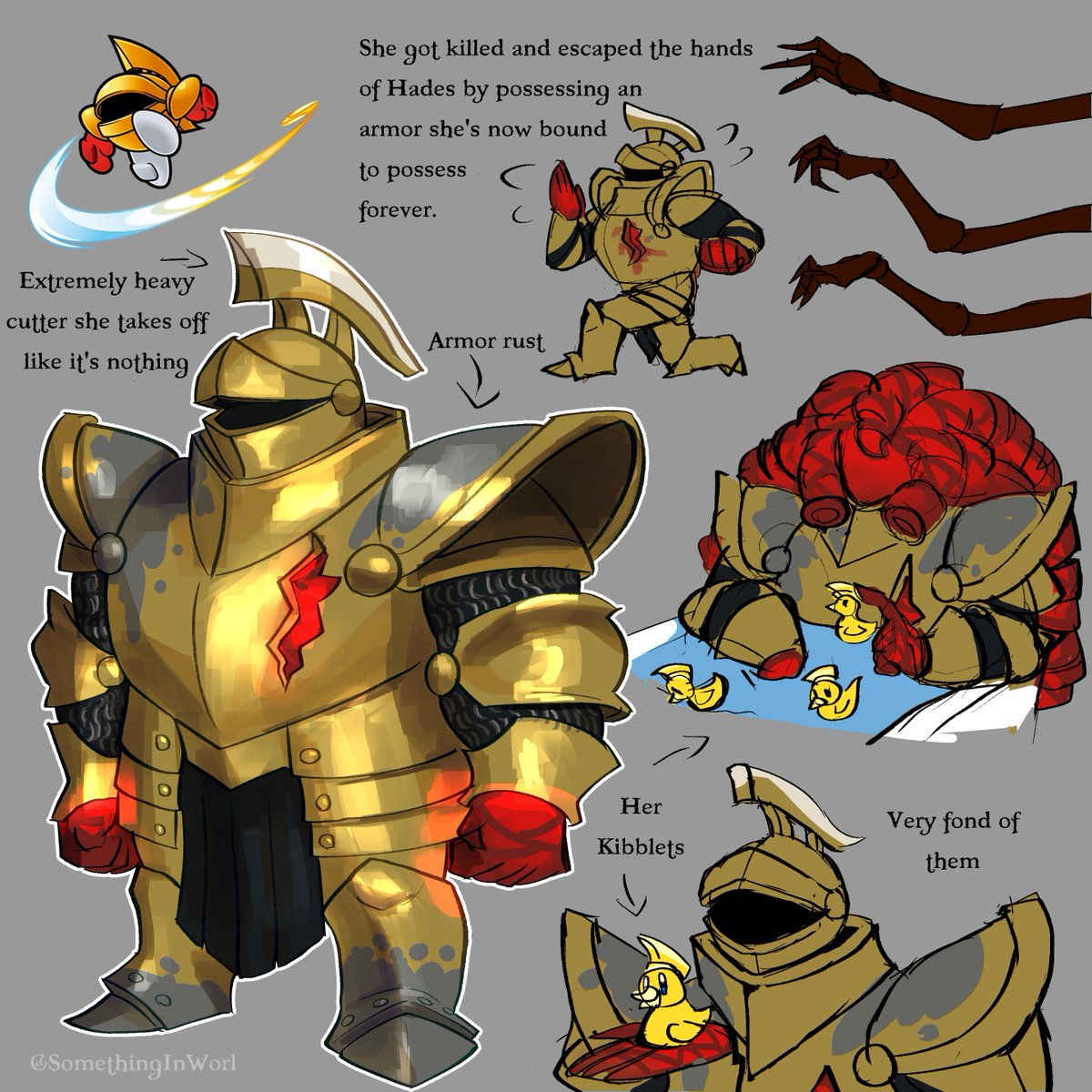 Sir Kibble gijinka! A soldier who got killed circa 1400, she possessed ...