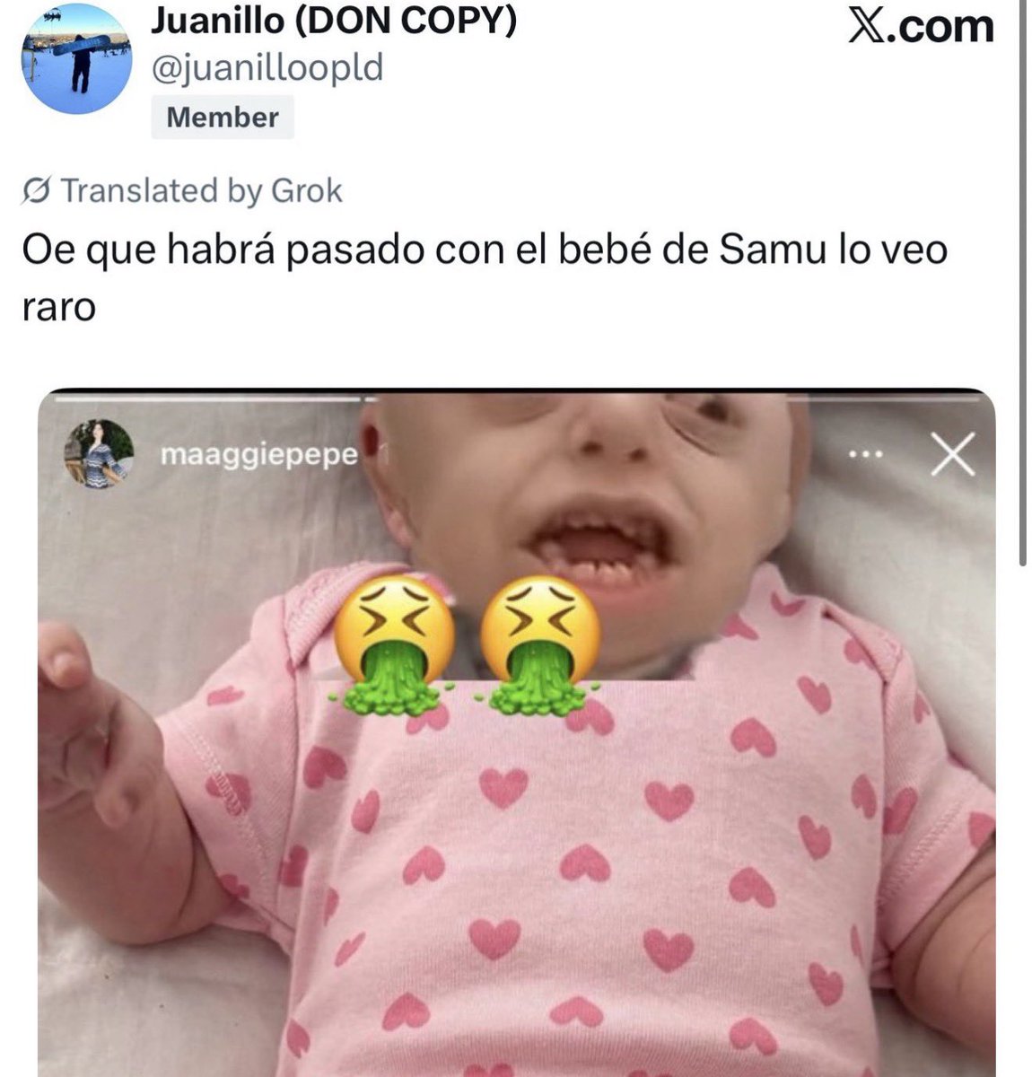 _DROGAX238's tweet photo. Oe Mr 🤖 supuestamente dices que corriges a tu comunidad, pero en esta ocasión no has dicho nada, que tu comunidad tuvo que caer TAN BAJO para insultar a una BEBÉ que nada que ver en un problema tuyo y de sami, cada vez estas quedando como la propia plasta de mrd. Sos un FALSO https://t.co/7ZSXOFJvrW
