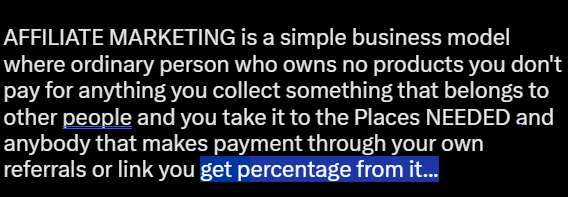 EmmanuelDr36626's tweet photo. AFFILIATE MARKETING STEP BY STEP FREE MENTORSHIP &amp; HOW TO MAKE MONEY ONLINE
Affiliate marketing is not magic. It’s not gambling. It’s not quick money.
It’s a system.
A skill.
And skills change income.
<WHATSAPP Me >= https://t.co/DKPTDBXV3I https://t.co/U1i2tY71Nt