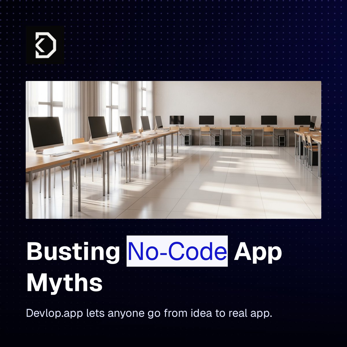 devlop_app's tweet photo. 2/ Myth 1: “No-code is only for quick prototypes.”

Wrong. With https://t.co/XznhKeRByH you can generate full-stack Android &amp; iOS apps, with database, auth, and real-time features. These are launch-ready products, not throwaway mockups. #NoCode #IndieHackers #AppDevelopment https://t.co/tlcX8yS6Jn