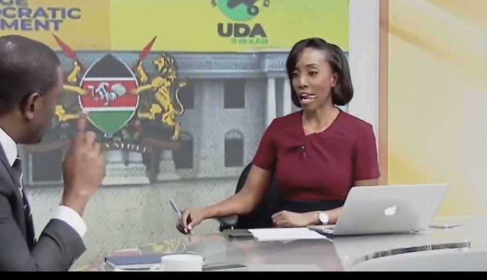 I am so embarrassed on behalf of Opiyo Wandayi. He is so timid ,zero eye contact and no understand of energy. No wonder Yvonne Okwarais so bored.
Frame B is Omwami Sifuna exuding confidence. Okwara is so taken away. CitizenExplainers without sifuna is like Oga Obinna show , just