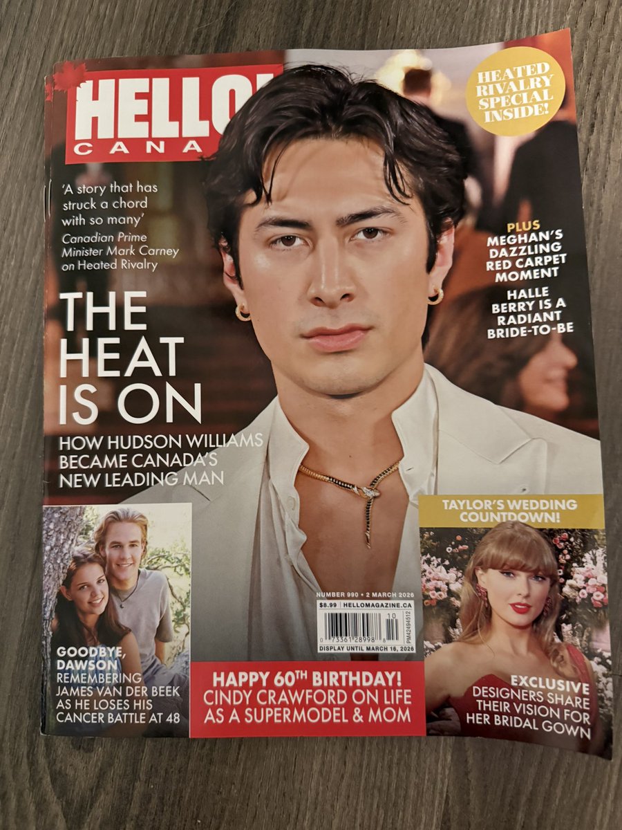 I know Hudson is loved by so many around the world, so I bought an extra copy of his HELLO!CANADA magazine cover to gift to one of you who can’t get it! Open worldwide! All you have to do is be following me and retweet this tweet! I’ll randomly pick a winner on February 28th 🩷