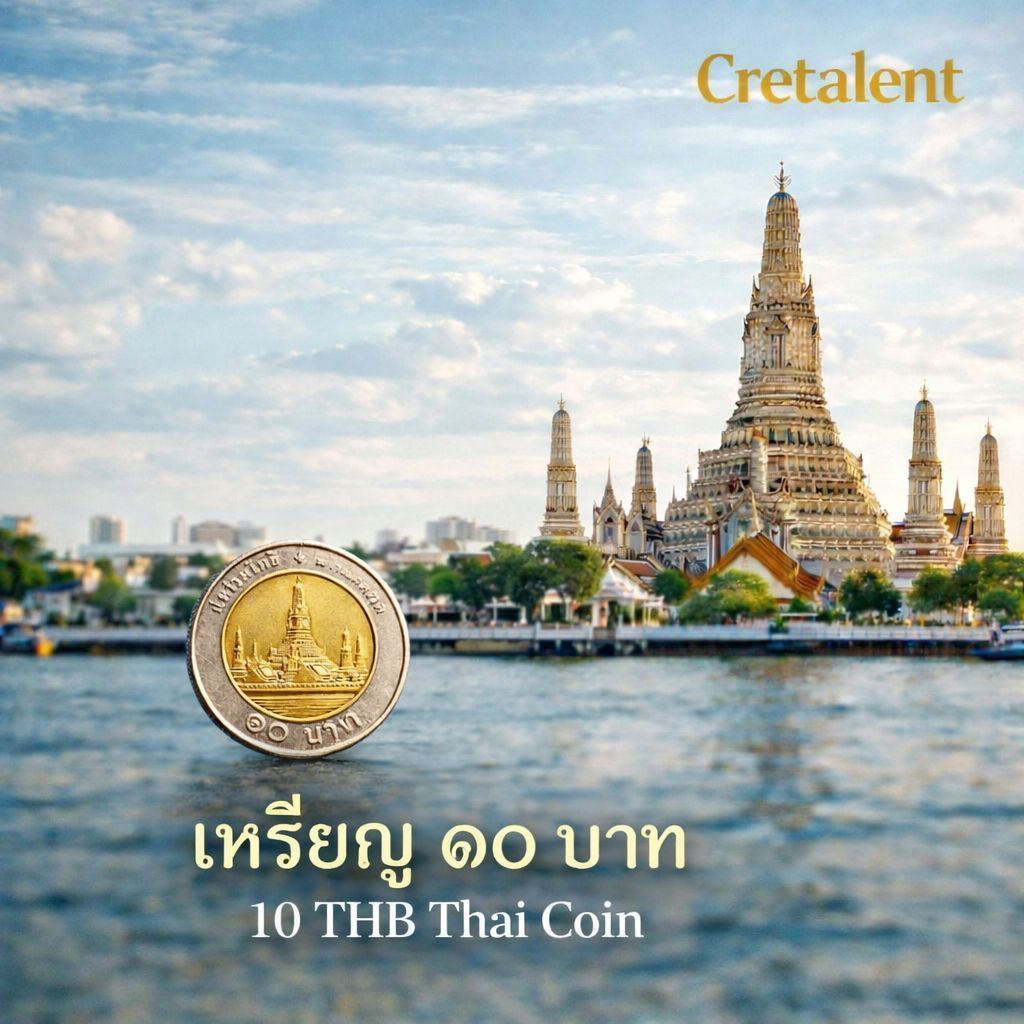 Cretalent's tweet photo. Did u know the secret of #Thailand Baht Coins 🪙 ? Every coin features a different iconic temple at the back! 🏯

🔟 Baht: Wat Arun (Temple of Dawn)
5️⃣ Baht: Wat Benchamabophit (The Marble Temple)
Travel like a pro with @Cretalent. 💎 https://t.co/7Fnk3Rh9w1