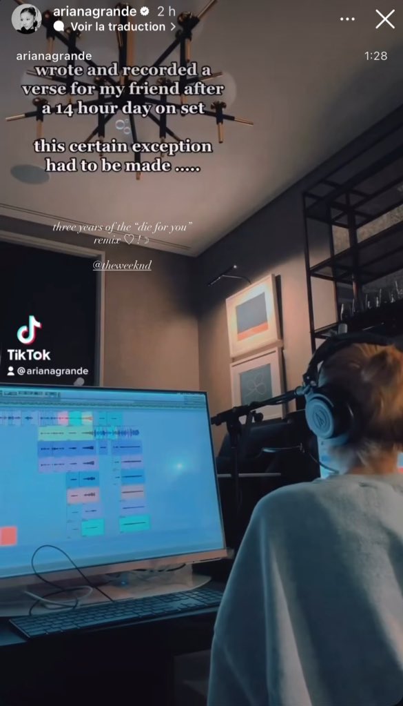 Ariana Grande a supprimé cette story d’Instagram ! 👀