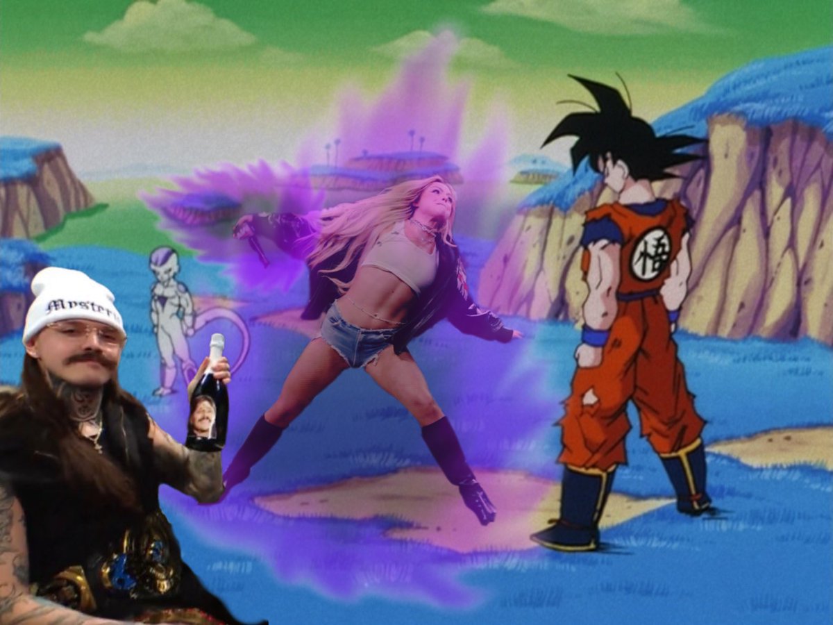 To prep for her Mania match. Dominik has set up a special sparring session with his boy, Goku.