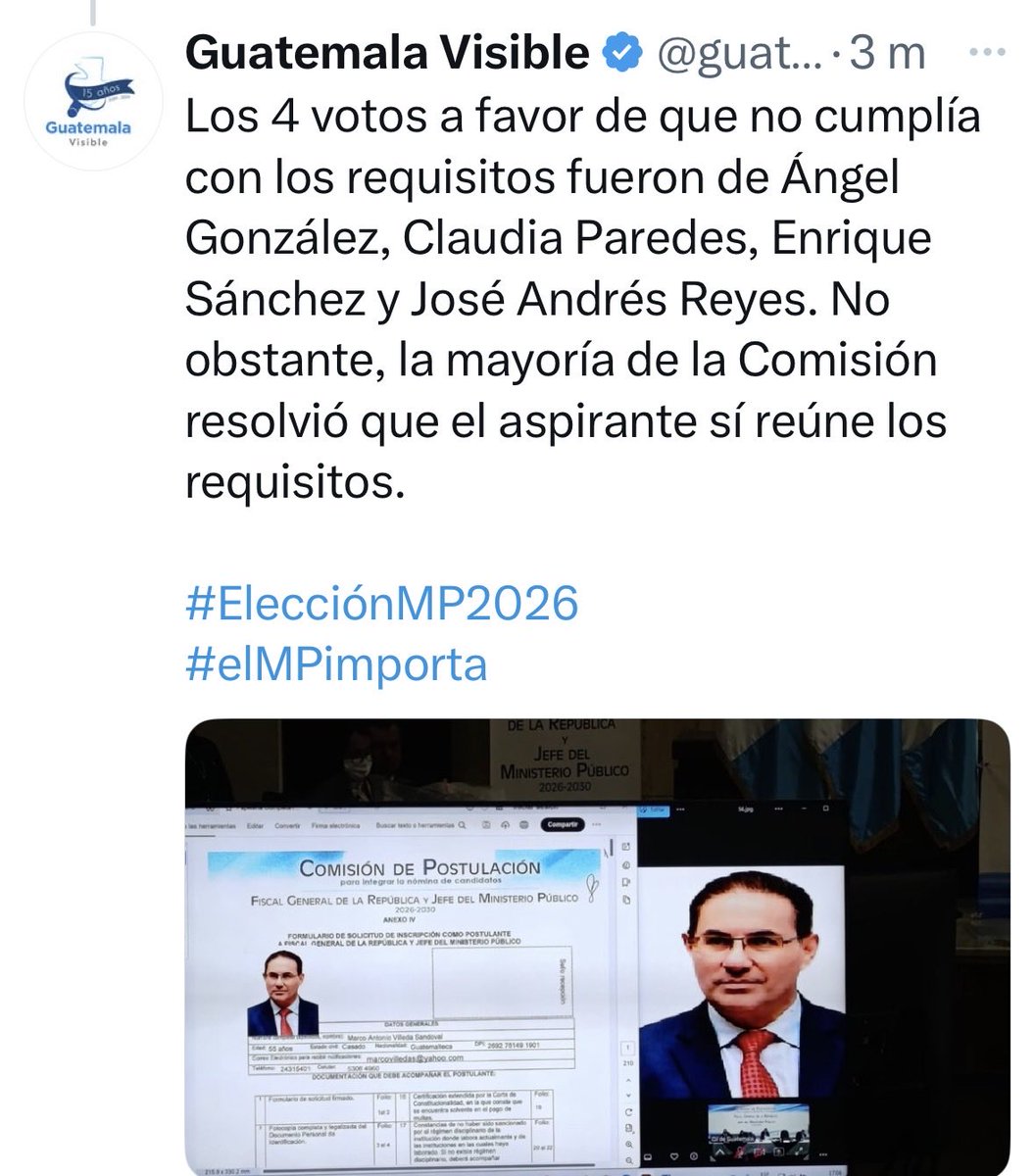 comunicaverte_'s tweet photo. Imagínate que el decano que le abrió las puertas al narcotráfico en la Comisión de Postulación del TSE ahora vota en contra de Maco Villeda, que tiene un currículo intachable. 
Eso ya es muy sospechoso. https://t.co/H3fFasCdLf