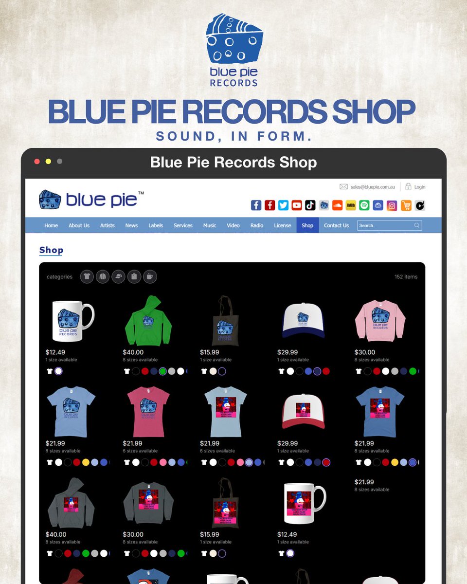 BluePieMusic's tweet image. Check out the Blue Pie Records shop now: bluepierecords.com/shop/ 

#BluePieRecords #MusicStore #IndependentLabel #NewMusicDaily
#MusicDiscovery #SupportIndieArtists