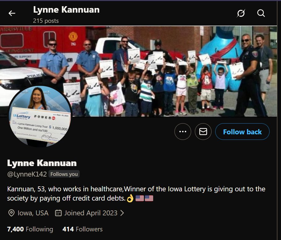 I feel supremely confident this isn't a scam account. 😏