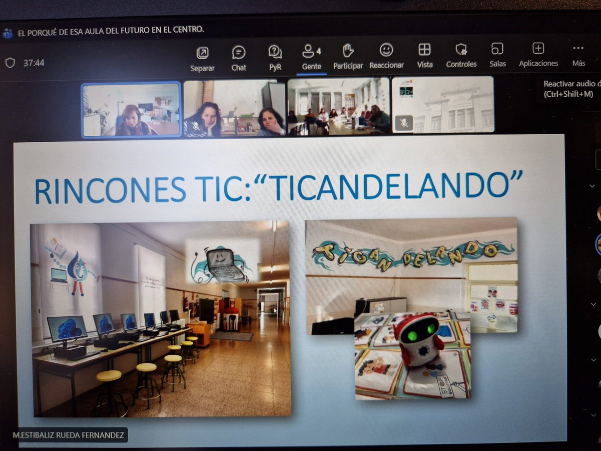 cfiemiranda's tweet photo. Formación del Seminario: "Aprovechamiento de espacios. Espacio EFFA", con @estirueda, directora del CEIP Las Candelas de Burgos.

📍El porqué el Aula del Futuro en el Centro Escolar

#innovaCyL
#formaciónCyL https://t.co/dkK6kZZlZZ