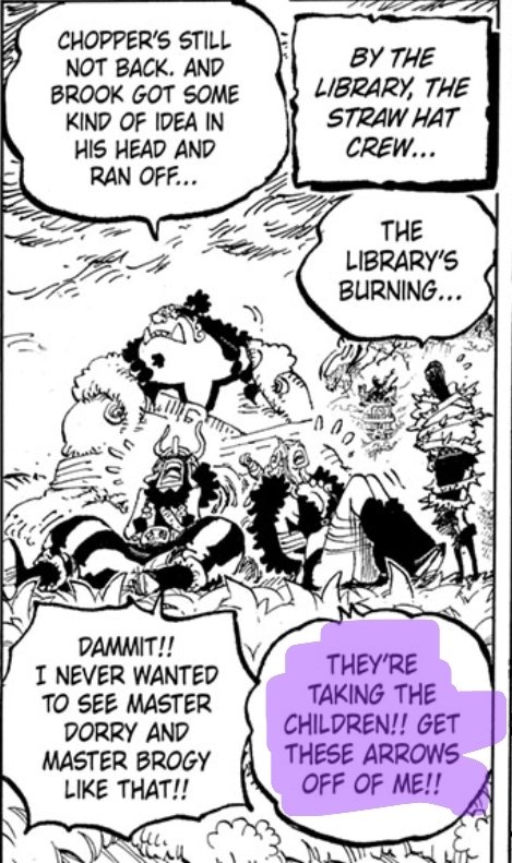 Chapter 1172, not even 5 chapters later Zoro saves the kids. Oda