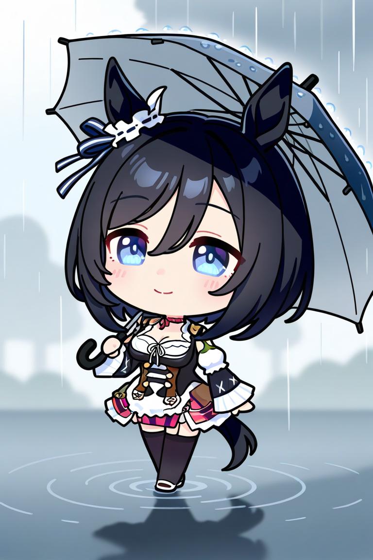 エイシンフラッシュ/ウマ娘 おはようございます☔ 今日は天気が悪い