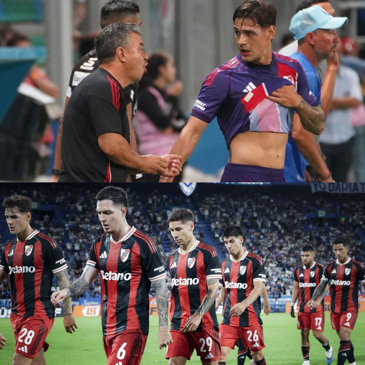 🚨💣 EL DESENCADENANTE FINAL DE LA SALIDA DE GALLARDO: EL VESTUARIO DEL ENTRETIEMPO VS VÉLEZ 

El entrenador les gritó a los máximos referentes y les cuestionó NO tener la ACTITUD que si estaban teniendo los jóvenes. Los jugadores con más experiencia se enojaron porque sienten