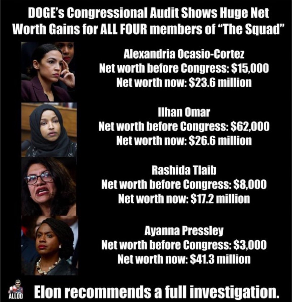 <a href="/RepPressley/">Congresswoman Ayanna Pressley</a> Where the $$$ come from Congresswoman?