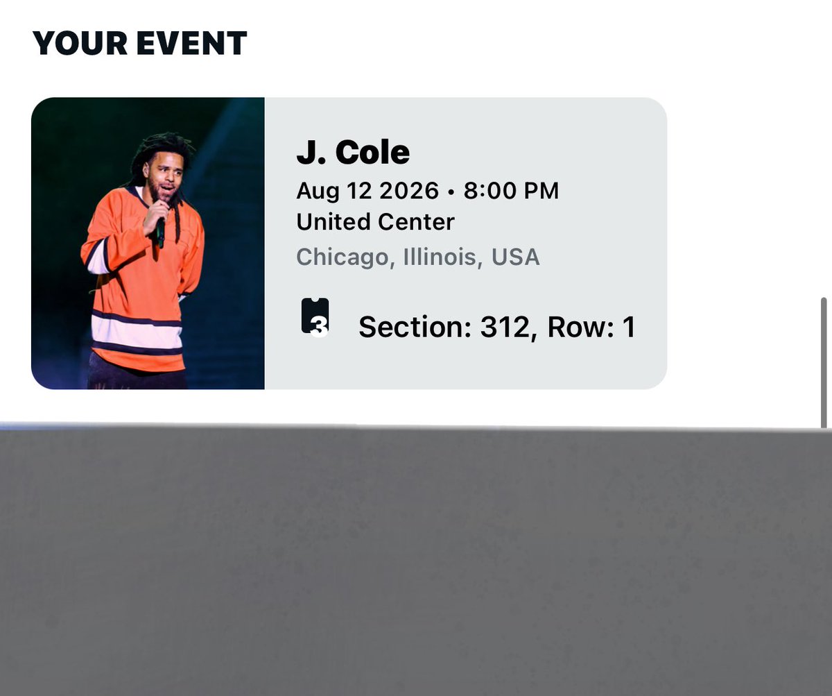 lizmariiah's tweet photo. @JColeNC I GOT MY TICKETS FOR THE CHICAGO SHOW! I’ve wanted to see you since I was a little baby listening to Friday night lights! Thank for your music 🫶🏽. https://t.co/1rGtePsq3f