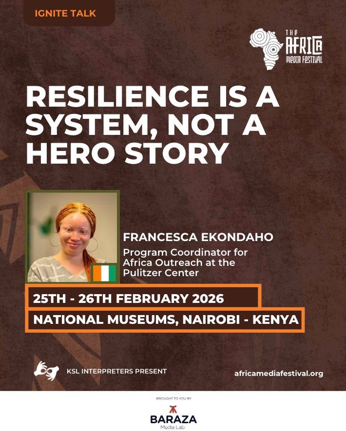 pulitzercenter's tweet photo. See you at the #AfricaMediaFestival2026! This session will explore how journalism can facilitate partnerships to amplify youth voices and strengthen civic engagement across the continent.

📍 Nairobi National Museum 
📅 February 25–26, 2026
 🎟️ Tickets: https://t.co/kzwxFkVfrN https://t.co/fbTrx27AUW