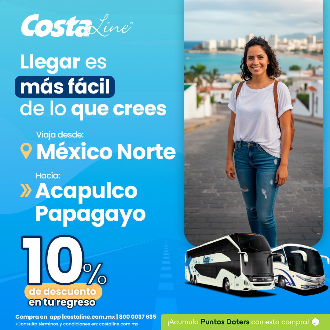 💖🌴 Hay viajes que empiezan con una ilusión
Desde Terminal Norte CDMX rumbo a #Acapulco Papagayo, deja que el camino sea el primer momento para compartir sin prisas.

🎟️ Compra tu boleto 👉 acortar.link/tFHUXX o en la App 📱