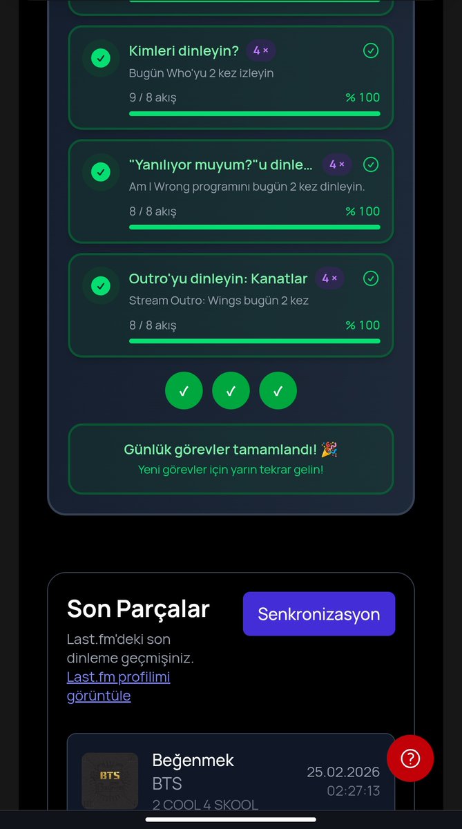Bugün de bitti