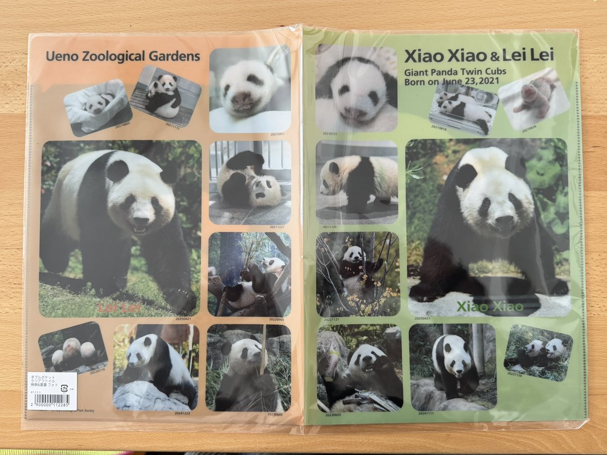 パン友(パンダ友達)からシャオシャオとレイレイのグッズをいただきまし