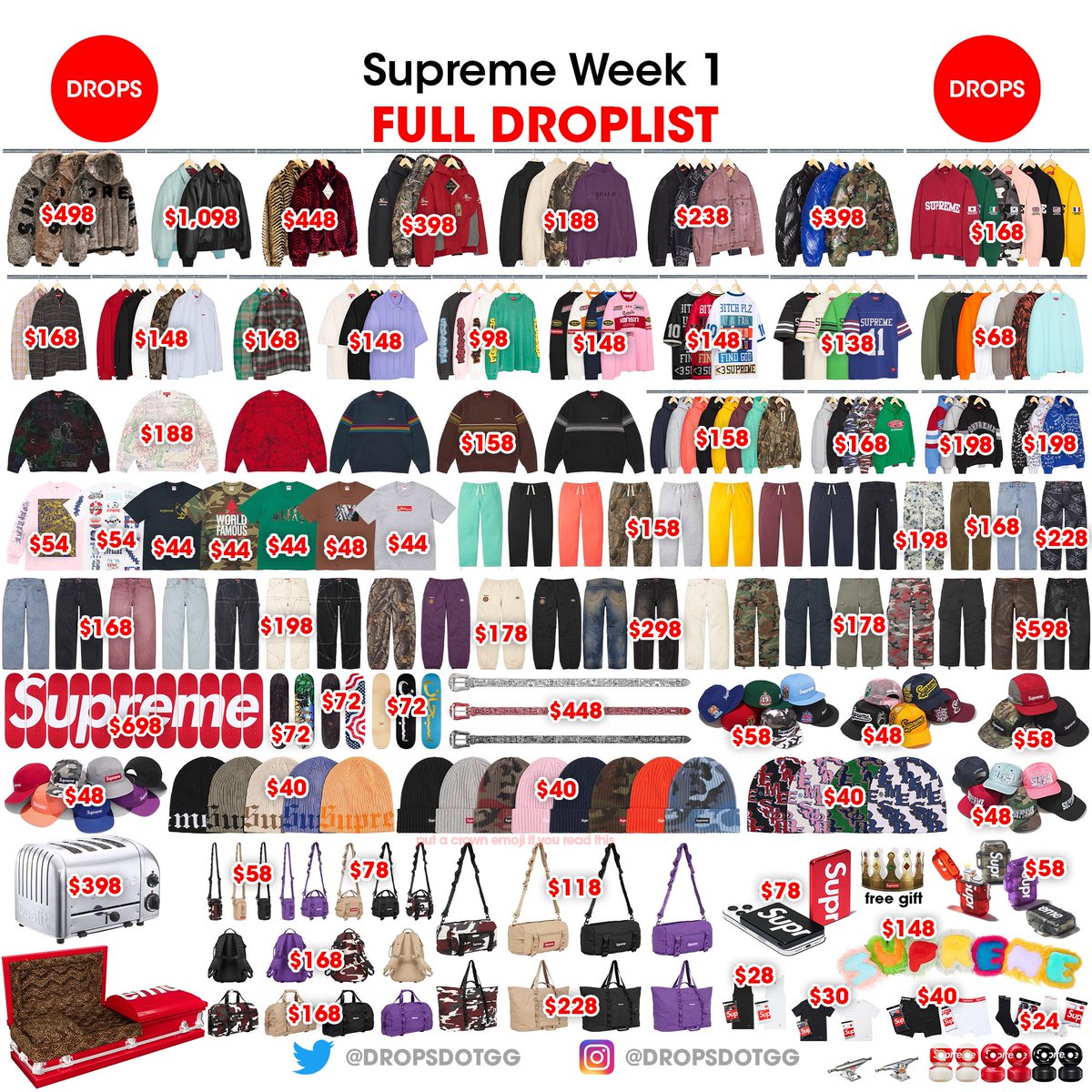 Supreme 26SS Week 1