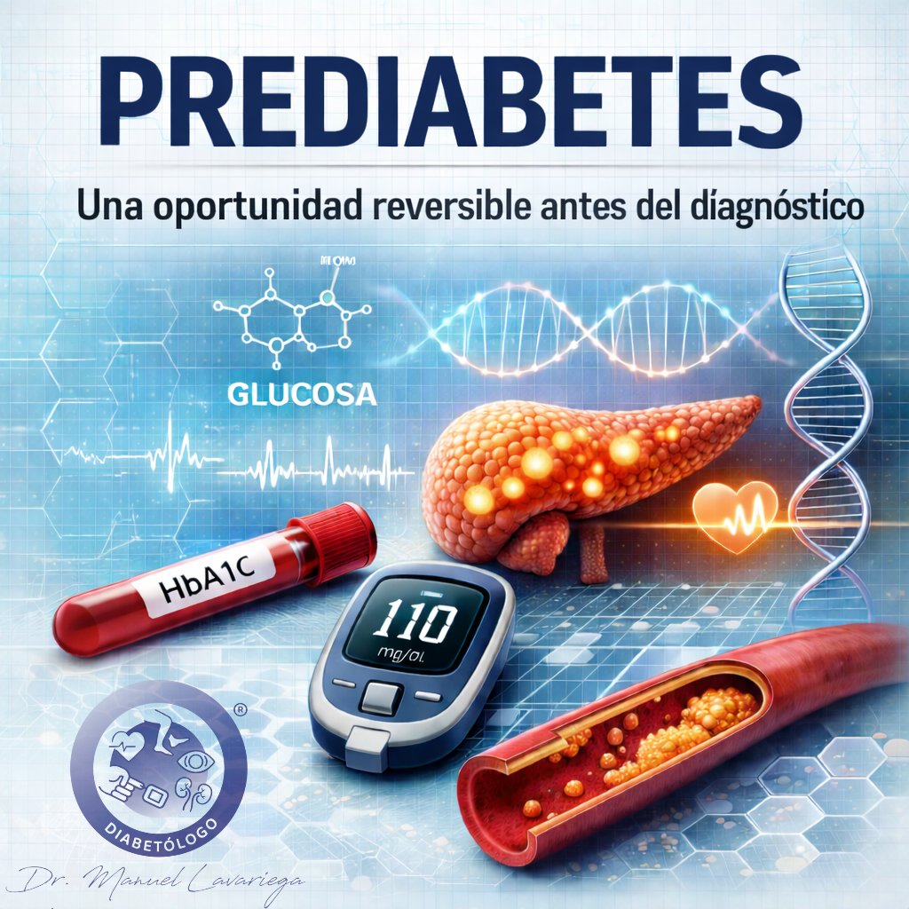 Prediabetes: una oportunidad reversible antes del diagnóstico

La diabetes tipo 2 no inicia el día que se emite el diagnóstico. Inicia años antes, de manera silenciosa, progresiva y metabólicamente activa. 

drlavariega.com/blog-para-paci…