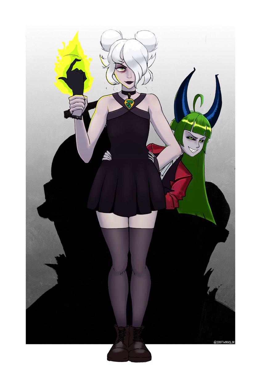 zootworks_ok's tweet photo. I'm still here, I think.
So here's Graves deadlock and Pugna Dota 2  (canon names) 
There is an NSFW alt but I'm not sure if I should post it or not. perhaps at a later time, when I'm feeling more confident. https://t.co/wye2qqtLfW
