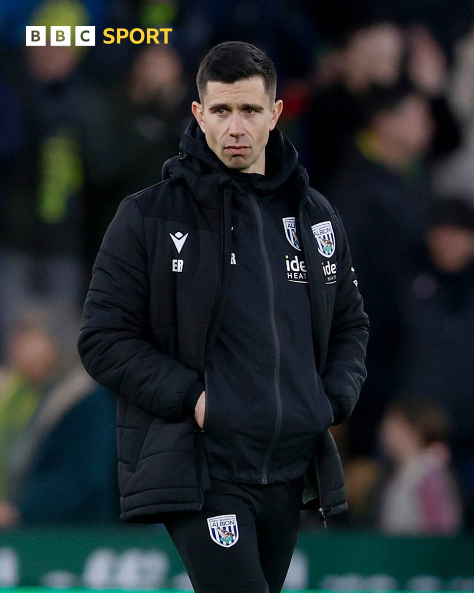 BBCMOTD's tweet image. West Brom have sacked head coach Eric Ramsay after nine winless games in charge ❌

The 34-year-old was appointed on 11 January, but leaves with the club only one point above the Championship relegation zone.