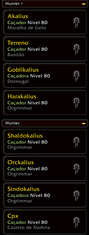 Tudo pronto para o Midnight, ansioso para essa expansão! (Sim, eu gosto de Hunter haha)