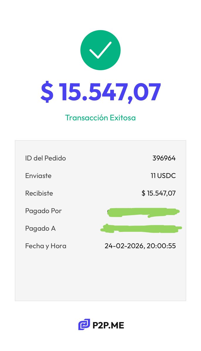 OxTomTom's tweet photo. Sigo testeando @p2pmeargentina, un éxito! 💰 https://t.co/WrRsHysveI