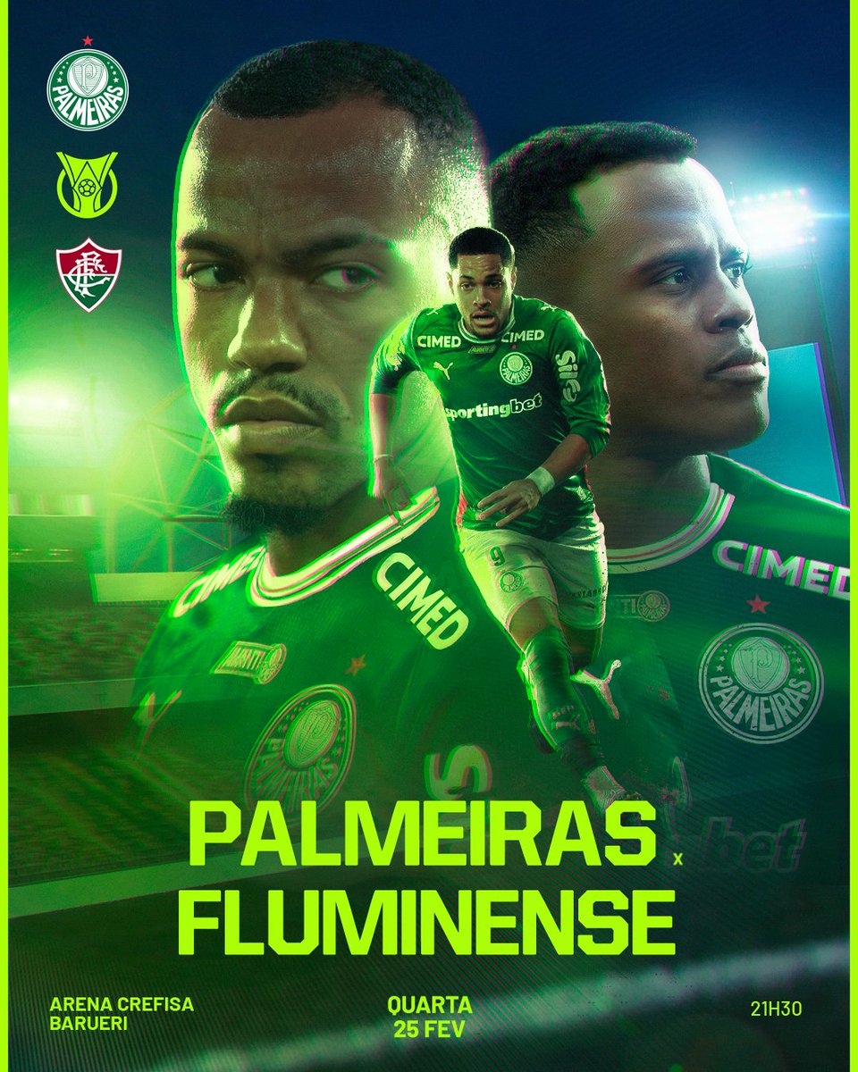 O BRASILEIRÃO ESTÁ DE VOLTA, TORCIDA QUE CANTA E VIBRA! PARA SEGUIRMOS NA LIDERANÇA, VAMOS JUNTOS EM BUSCA DE MAIS TRÊS PONTOS! HOJE É DIA DE PALMEIRAS! 💚🤍