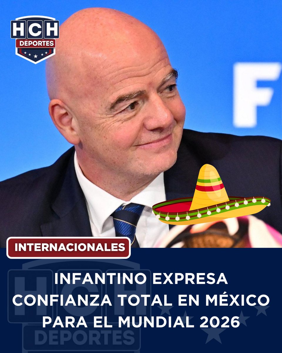 #HCHDeportes | Infantino expresa confianza total en México para ser sede del Mundial 2026, pese a la violencia reciente en el país. El mandatario respaldó a la república azteca.
hch.tv/presidente-de-…
FP