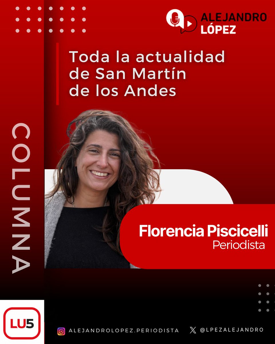 👉🏻 #FlorenciaPiscicelli | Periodista.

🏫 Mañana comienzan las clases con normalidad en todos los establecimientos educativos.

🏗️ Se está elaborando un plan de ordenamiento territorial para planificar el crecimiento urbano y rural a mediano y largo plazo.

🤝 El plan se trabaja