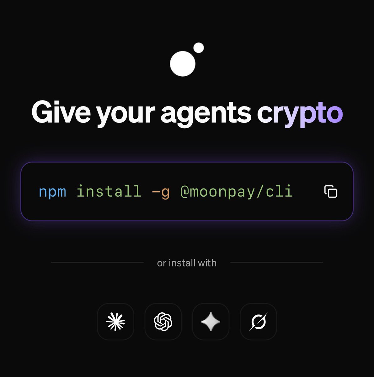 give your Clawdbot a MoonPay Agent in under 30 seconds: moonpay.com/agents