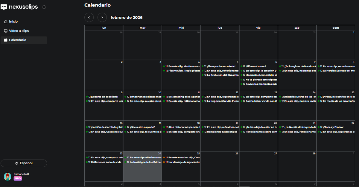 Hoy no habrá stream pero toca llenar la plantilla de clips de febrero y marzo😅