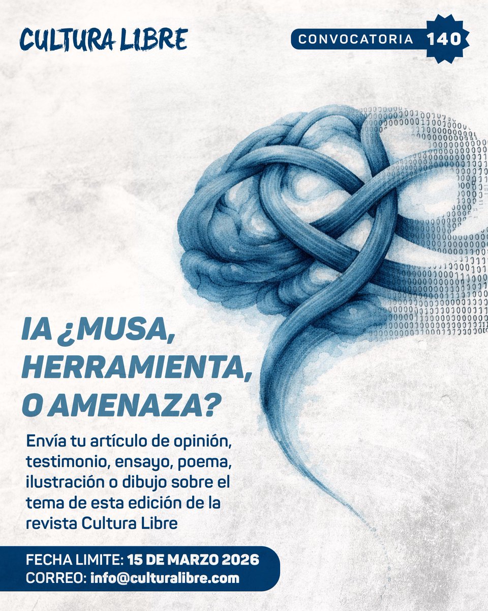Lanzamos la Convocatoria 140: En tiempos de respuestas automatizadas, expresar tu visión es un acto de identidad.

No dejés que la tecnología hable por vos, apropiate de ella o desafiala, pero compartí tu voz. ¡Tu perspectiva es el pulso que le falta al código!