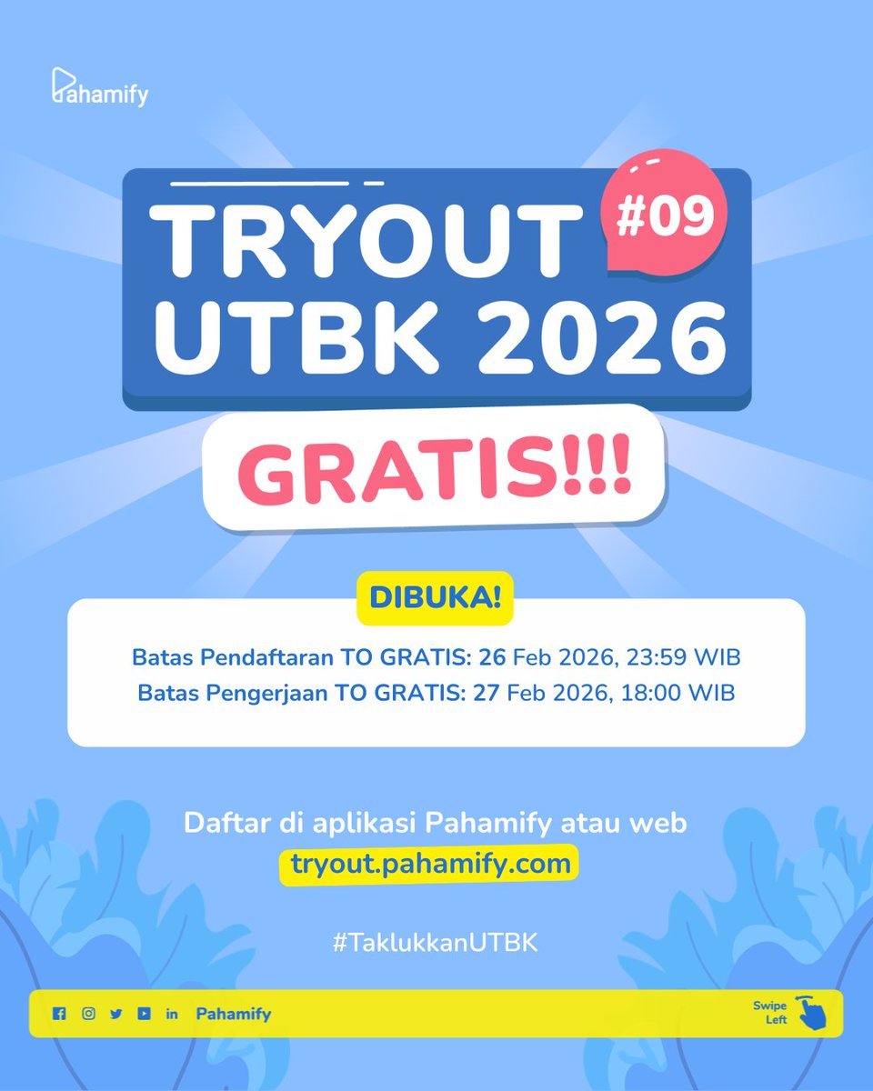 Pahamify | TO + Live Class UTBK & Ujian Mandiri tweet media