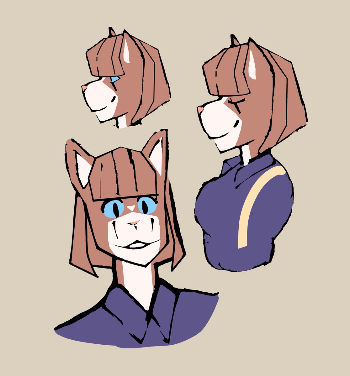 ✨ ¡Les presentamos el diseño oficial de Elizabeth Payne! La imponente policía caracal que debutará en el primer episodio de "Telarañas" este sábado.